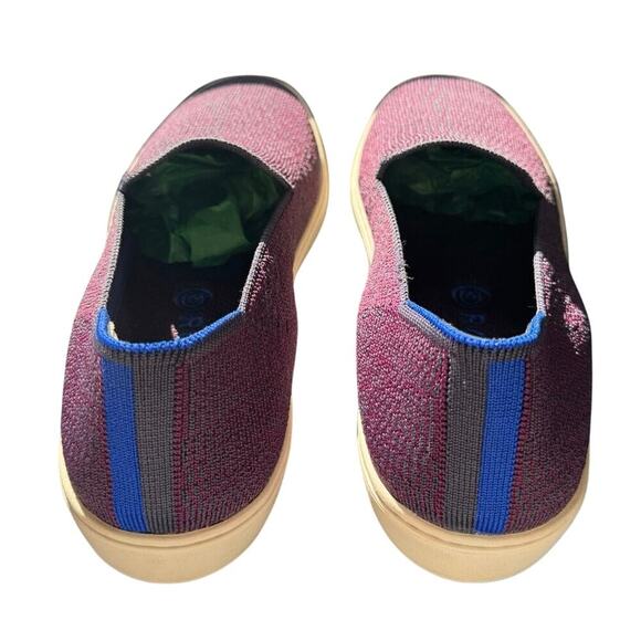 Rothy's The Original Slip On Sneakers Knitted In Fig Python Purple Size 7.5 - Picture 9 of 11